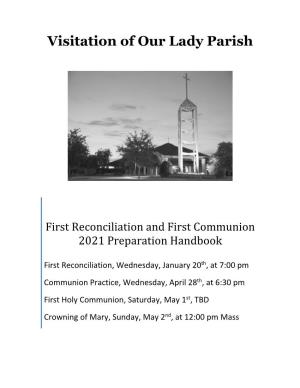 First Reconciliation and First Communion 2021 Preparation Handbook
