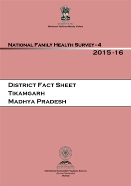 District Fact Sheet Tikamgarh Madhya Pradesh