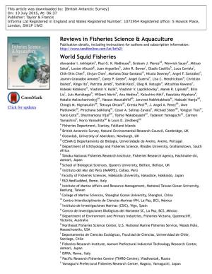 Reviews in Fisheries Science & Aquaculture World Squid Fisheries