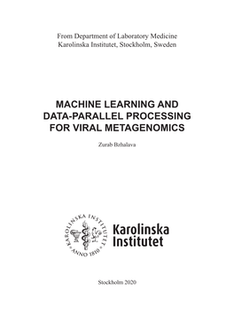 Machine Learning and Data-Parallel Processing for Viral Metagenomics