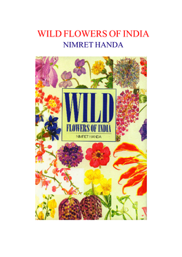 Wild Flowers of India Nimret Handa Introduction