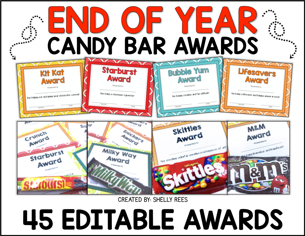 45 Editable Awards Choose from 45 Editable Awards