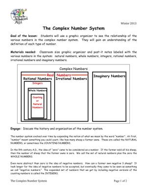 The Complex Number System