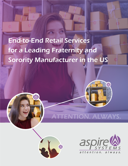End-To-End Retail Services for a Leading Fraternity and Sorority Manufacturer in the US