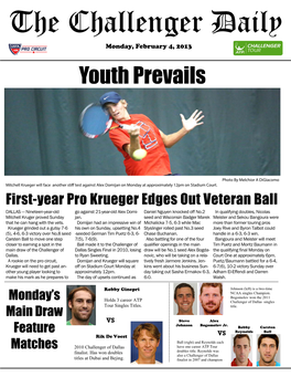The Challenger Daily Monday, February 4, 2013 Youth Prevails