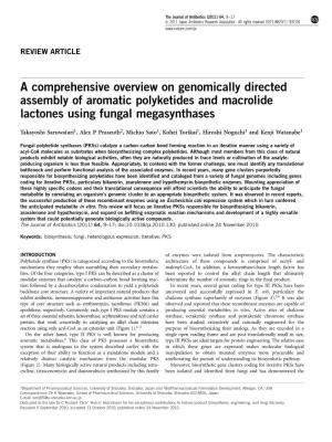 A Comprehensive Overview on Genomically Directed Assembly of Aromatic Polyketides and Macrolide Lactones Using Fungal Megasynthases