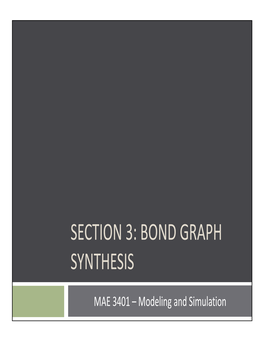 Bond Graph Synthesis