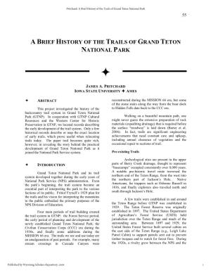 A Brief History of the Trails of Grand Teton National Park 55