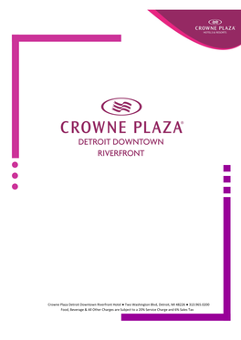 Crowne Plaza Detroit Downtown Riverfront Hotel Two Washington