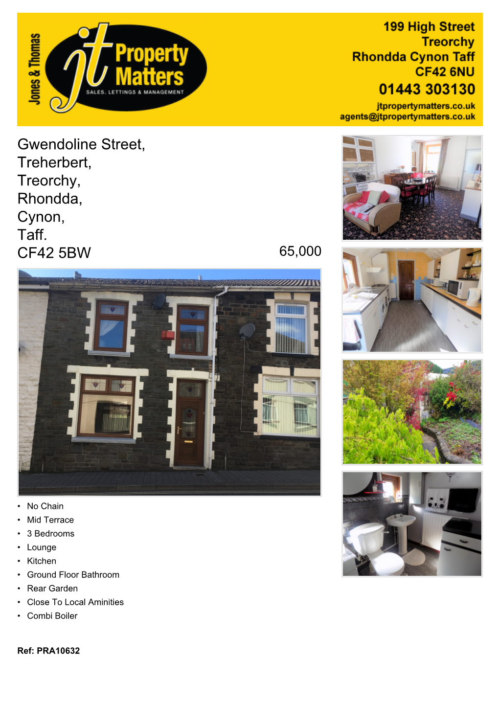 Gwendoline Street, Treherbert, Treorchy, Rhondda, Cynon, Taff