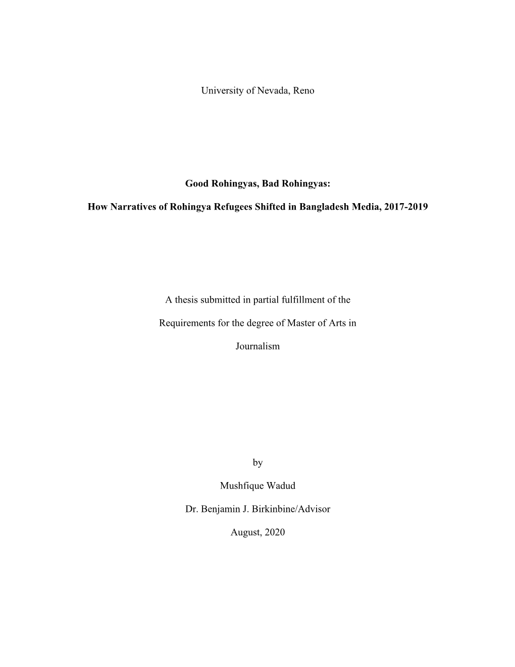 How Narratives of Rohingya Refugees Shifted in Bangladesh Media, 2017-2019