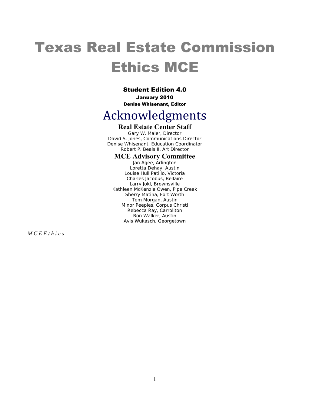 Texas Real Estate Commission