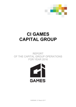 Ci Games Capital Group