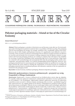 Polymer Packaging Materials – Friend Or Foe of the Circular Economy