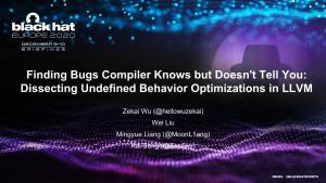 Finding Bugs Compiler Knows but Doesn't Tell You: Dissecting Undefined Behavior Optimizations in LLVM