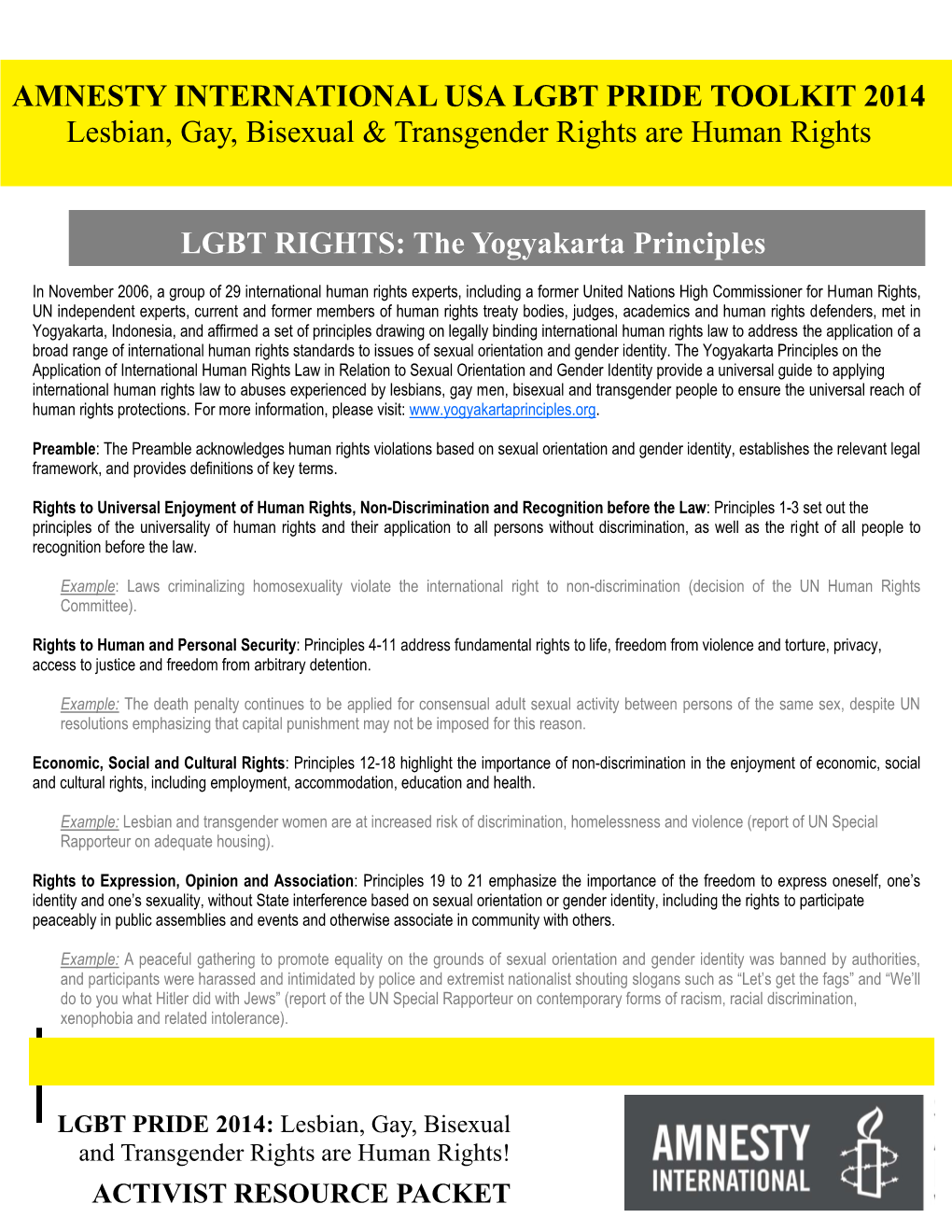 The Yogyakarta Principle LGBT RIGHTS