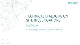 19009-1-3 Technical Dialogue
