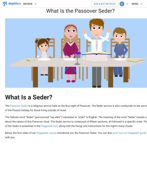Aleph Beta the Seder Explained
