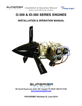 O-360 & Io-360 Series Engines
