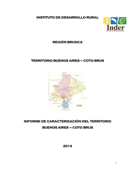 Coto Brus Informe De Caracterización Del