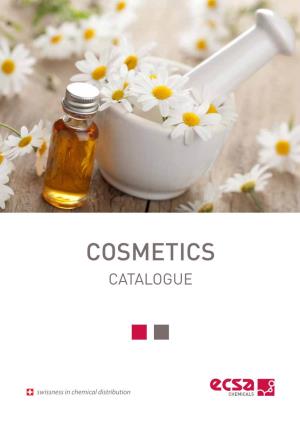 COSMETICS CATALOGUE the ECSA Group Is a Fourth Generation Family Firm