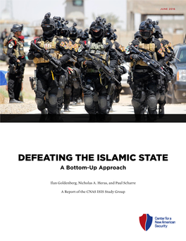 DEFEATING the ISLAMIC STATE a Bottom-Up Approach