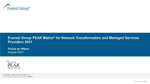 Everest Group PEAK Matrix® for Network Transformaton And