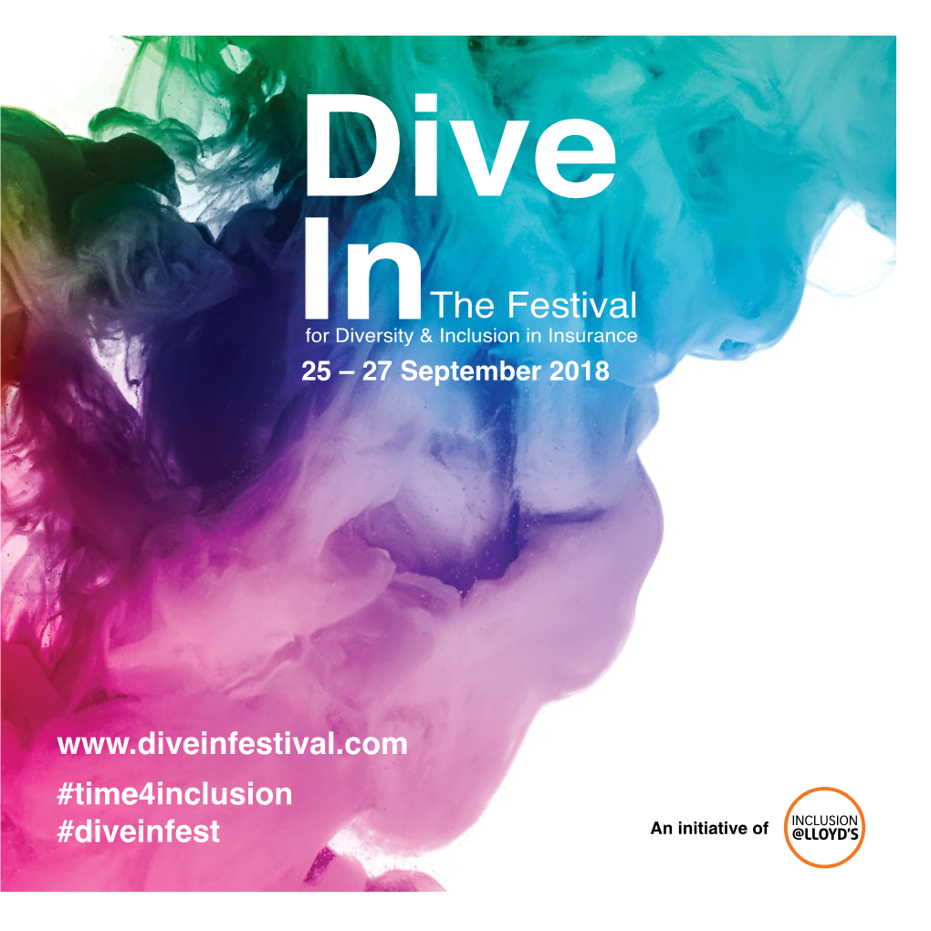2018 Dive in Festival Brochure