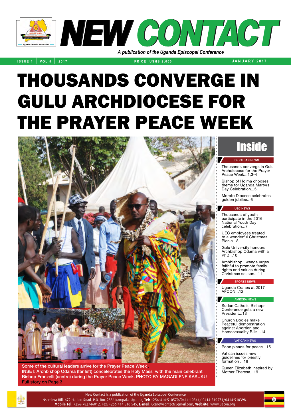 Thousands CONVERGE in Gulu ARCHDIOCESE for the Prayer Peace Week Inside