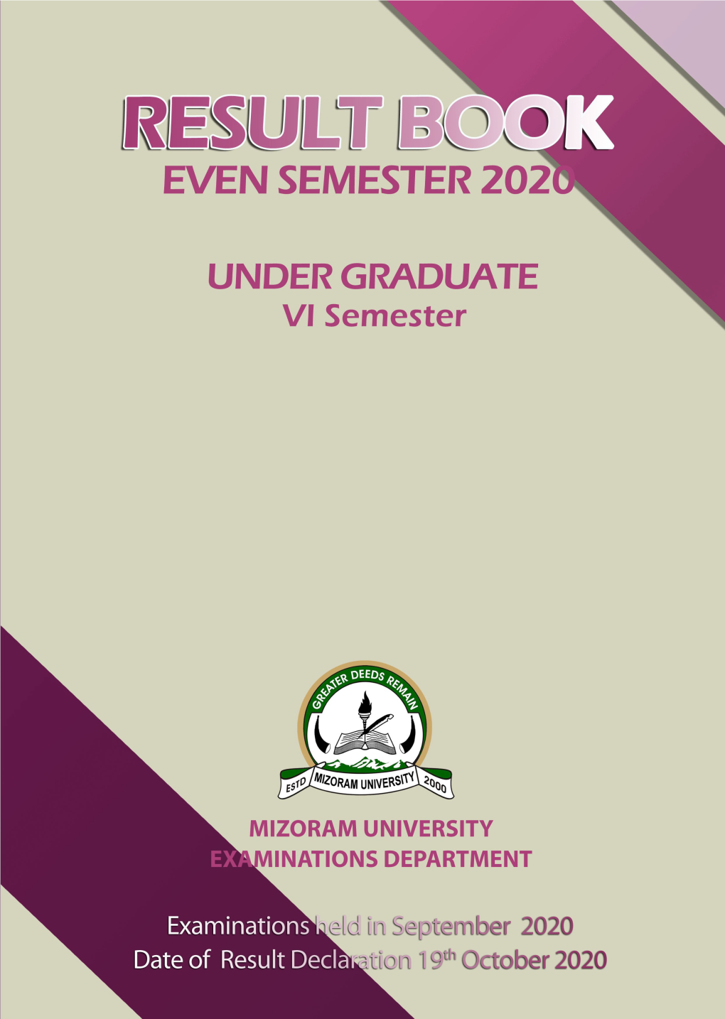 2020 VI Semester