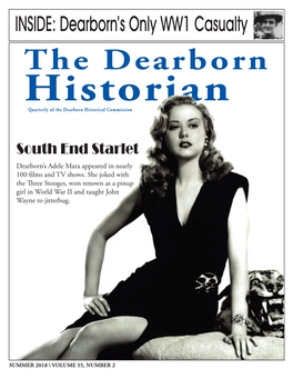 The Dearborn Historian Quarterly of the Dearborn Historical Commission