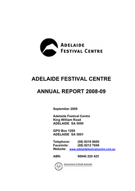 2008/2009 Annual Report