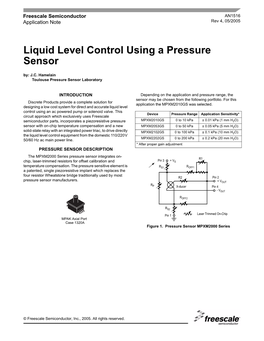 AN1516 Liquid Level Control Using a Pressure Sensor