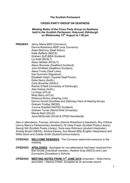 Minutes of Meeting 13 August 2014 (252KB Pdf)
