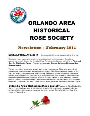 The Orlando Area Historical Rose Society’S Booth Near the Rose Garden
