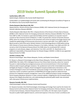 2019 Vector Summit Speaker Bios