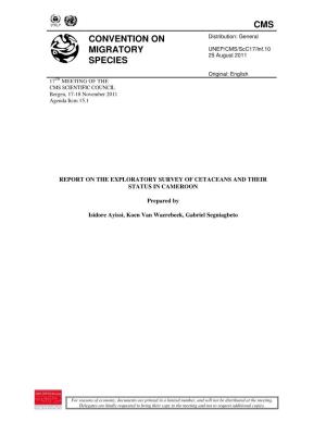 Cms Convention on Migratory Species