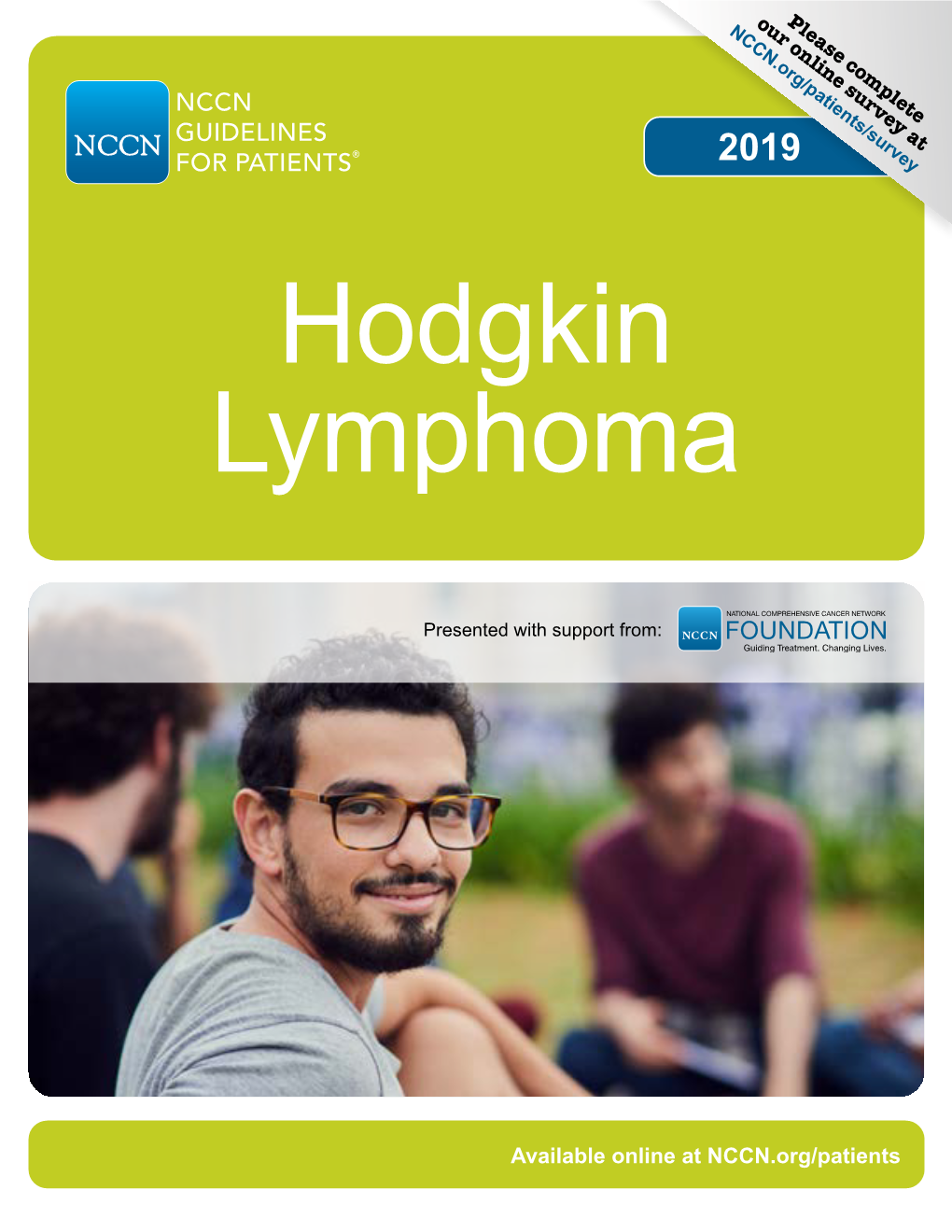 NCCN Guidelines for Patients Hodgkin Lymphoma 2019