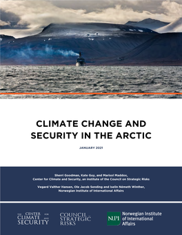 Climate Change and Security in the Arctic