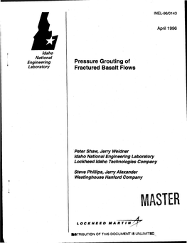 Pressure Grouting of Fractured Basalt Flows