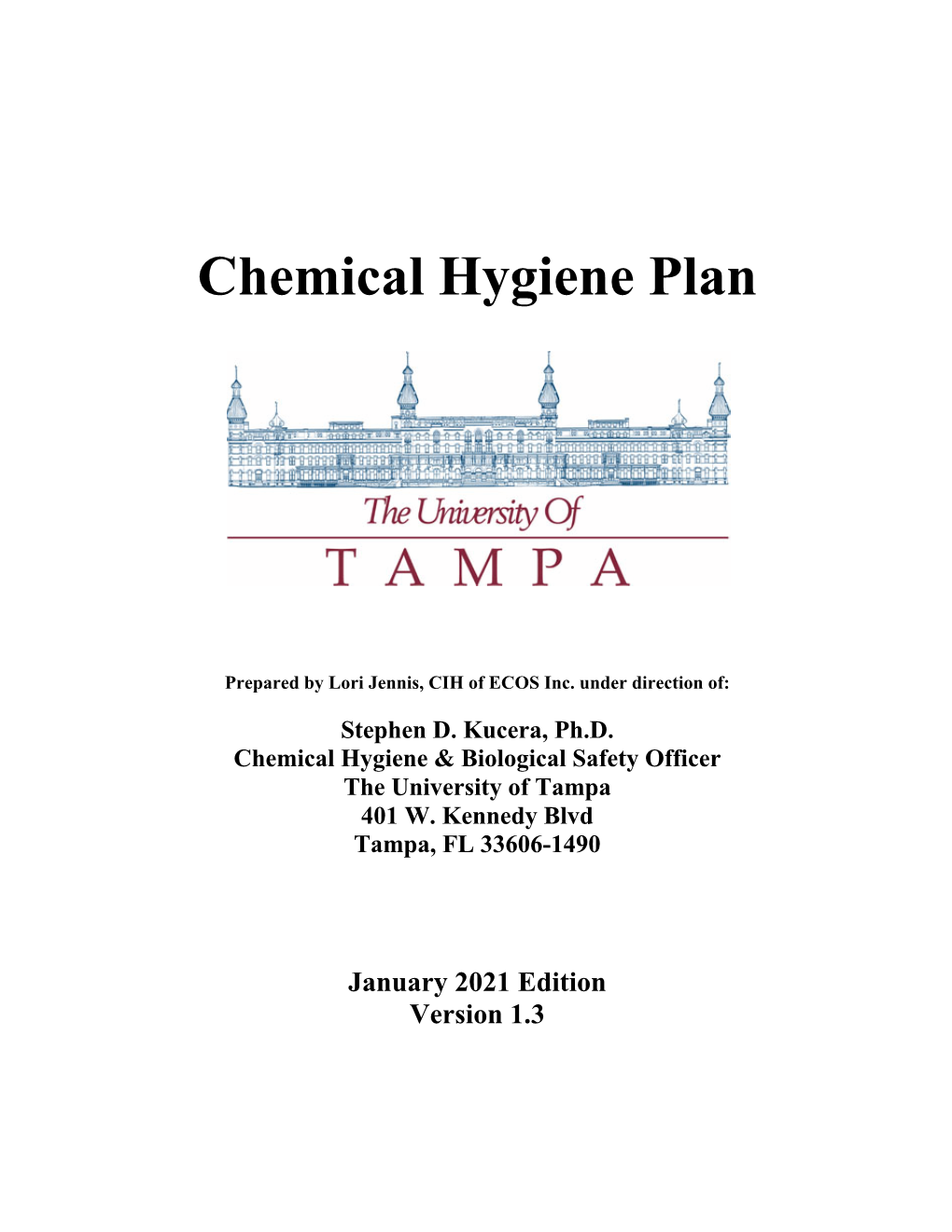 Chemical Hygiene Plan