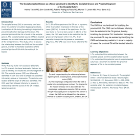 The Occipitomastoid Suture As a Novel Landmark to Identify The