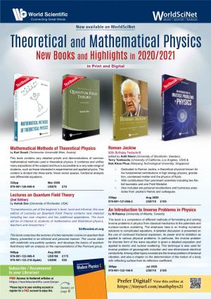 Theoretical and Mathematical Physics New Books and Highlights in 2020/2021