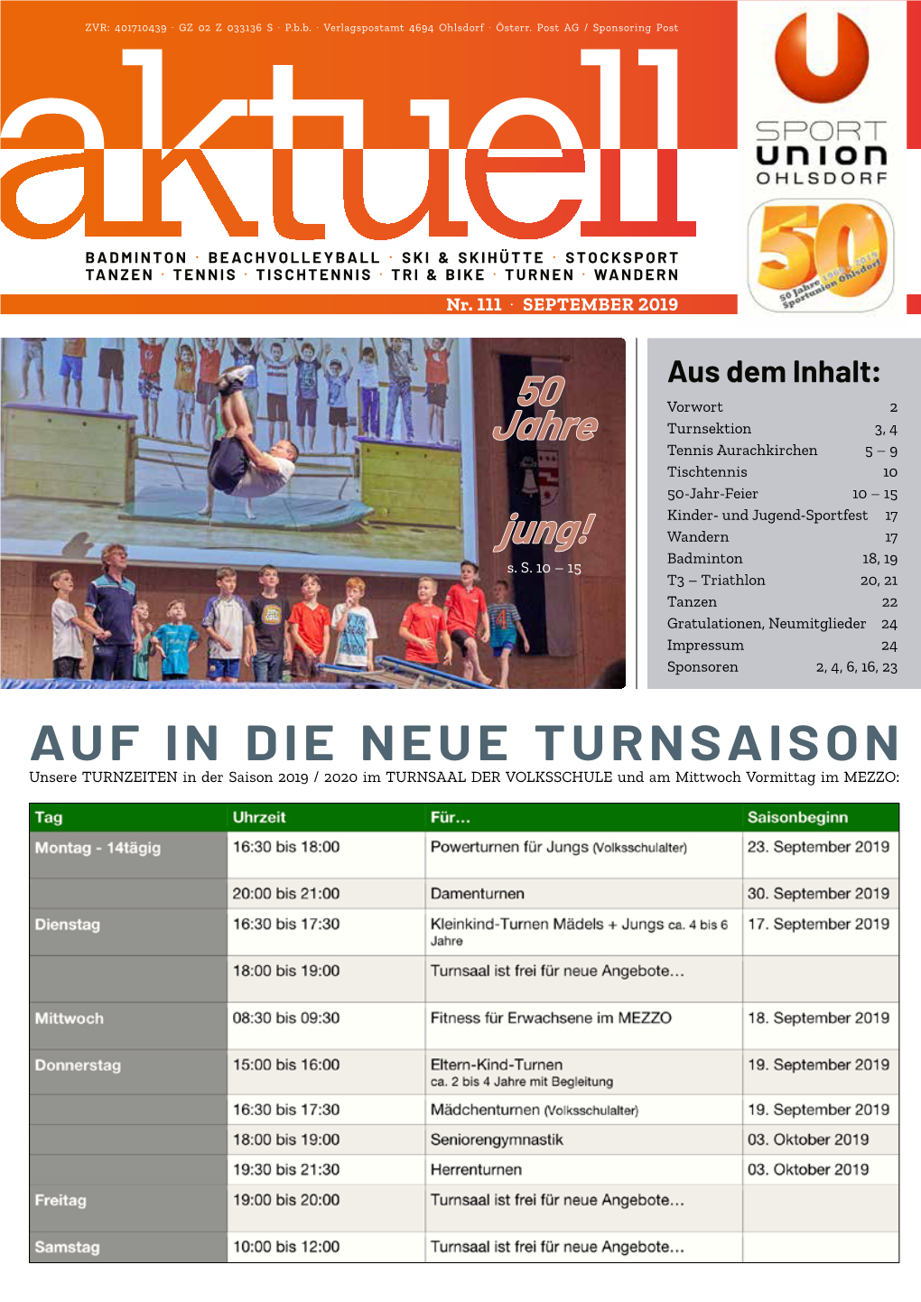 Zeitung Nr. 111 – September 2019