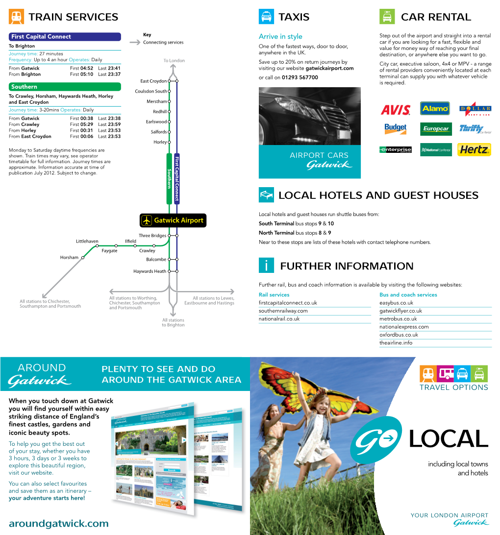 Aroundgatwick.Com LOCAL HOTELS and GUEST HOUSES FURTHER