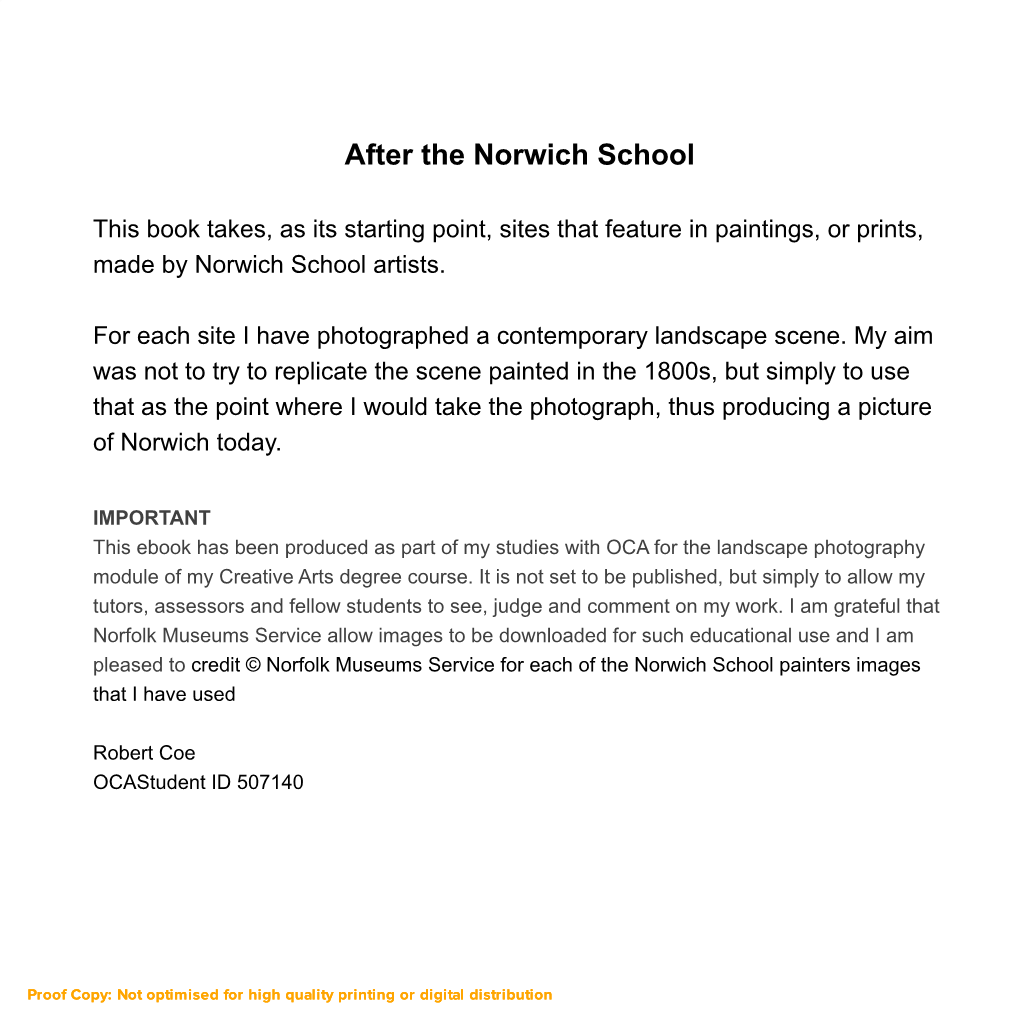 After the Norwich School