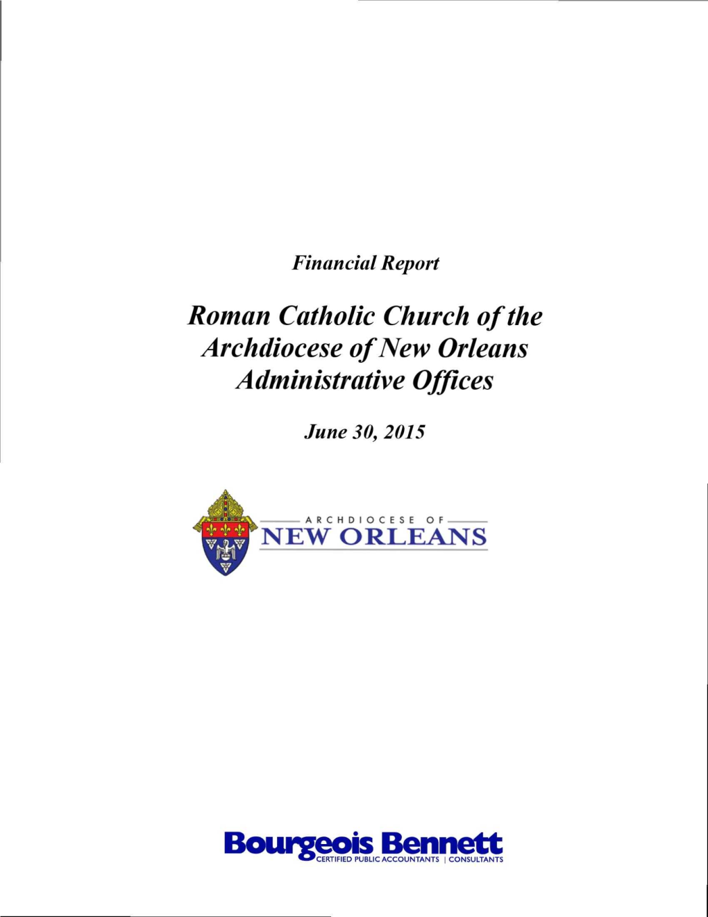 Roman Catholic Church of the Archdiocese of New Orleans Administrative Offices