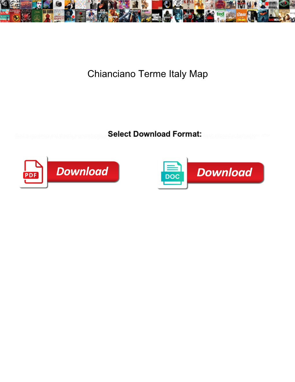 Chianciano Terme Italy Map