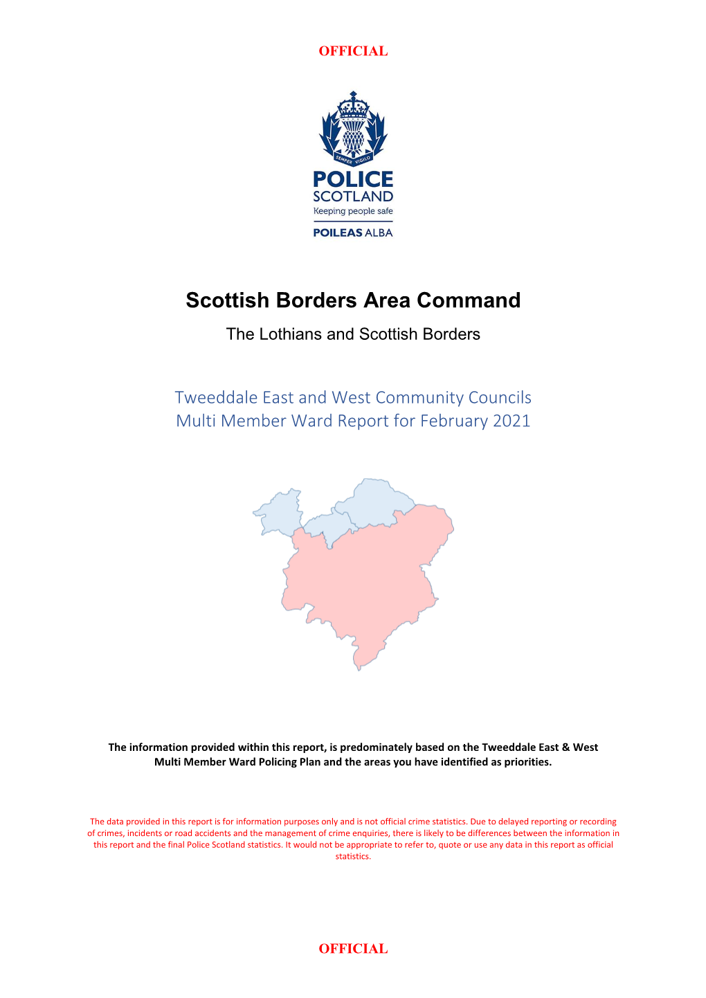 Scottish Borders Area Command the Lothians and Scottish Borders