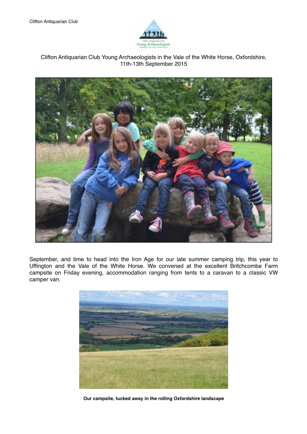 Vale of the White Horse, Oxfordshire, 11Th-13Th September 2015